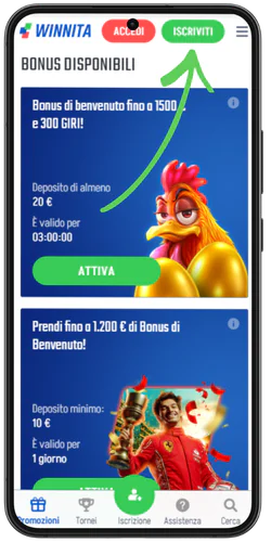accedi al casinò Winnita al tuo account personale home page