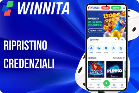 account personale Winnita Ripristino credenziali